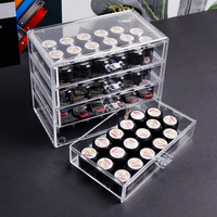 Offre Spéciale Vernis À Ongles Affichage Cosmétique Organisateur De Maquillage Acrylique Boîte à Bijoux Tiroir Transparent 3/4/5 couche Vide Étui De Rangement