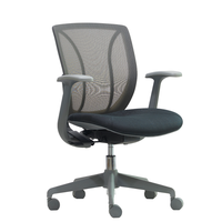 Chaise ergonomique en maille moderne, durable et empilable pour hall d'hôtel commercial, chambre d'hôtes confortable, bureau, avec accoudoirs réglables