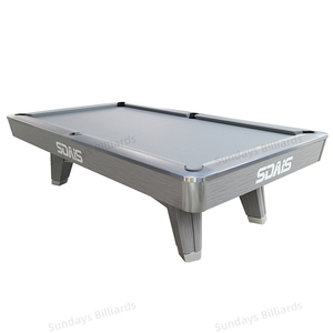 Table de billard Slate Sundays de 9 pieds, la plus récente, pour usage domestique et commercial, avec <span class=keywords><strong>feutre</strong></span> de couleur personnalisable et accessoires de billard complets - Product Image 5