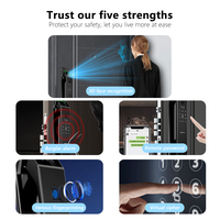Cerradura Inteligente para Puerta con Reconocimiento Facial, Totalmente Automática, Aplicación TTlock, Huella Dactilar, Contraseña, Tarjeta RFID, Anti-Robo, Aluminio