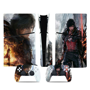 Tùy chỉnh Scratch Vinyl Bìa skins sticker cho ps5 PlayStation Slim Disc Console và điều khiển - Product Image 6