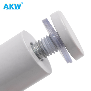 Akw <span class=keywords><strong>2025</strong></span> nóng bán thép không gỉ dễ dàng gắn bảng Top đôi đầu kính standoff vít không gian - Product Image 1