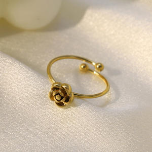 Hot-selling rose <b>ring</b> in Europe and America Stainless steel <b>adjustable</b> <b>ring</b> - Product Image 6