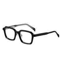 Lunettes anti-lumière bleue carrées 2026 – Montures optiques carrées faites à la main avec monture épaisse pour verres correcteurs