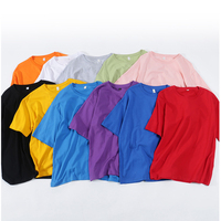 T-shirts unisexes personnalisés en coton tricoté 100% 180 grammes avec motif, écologiques pour impression, vente en gros en vrac