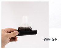 Bouteille d'eau pliable en TPU souple personnalisée de 250 ml et 500 ml, sans BPA, gourde souple à presser pour la course à pied, les voyages, le camping et la randonnée
