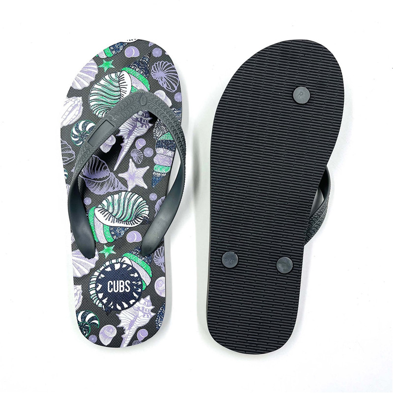 Custom Printed Eva Flip Flops Men Summer Beach Rubber Soft Non-Slip Filp-flops