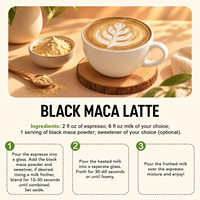 ArtoaLabs Café Instantané au Maca Noir pour l'Énergie, la Vigueur et l'Équilibre Hormonal – Idéal pour les Amateurs de Gym