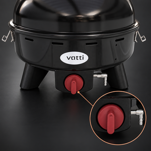 Barbecue à gaz portable moderne en acier avec allumage piézoélectrique, brûleur en acier inoxydable, <span class=keywords><strong>plaque</strong></span> de cuisson émaillée et sac de transport pour camping et barbecue - Product Image 3