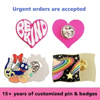 Vente en gros à bas prix d'épinglette professionnelle personnalisée plaquée or aigle paillettes dragon rond émail dur doux insigne d'épinglette