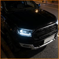Pour Ford Everest Ranger 2016-2020, mise à niveau Facelift, style Q8, phares avant à LED matriciels, lentille de projecteur Bi-LED, ensemble de phares à LED