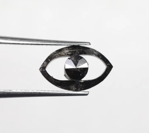 1,65 Ct. Diamante de corte de ojo antiguo negro rústico suelto natural para Joyería de diamantes - Product Image 4