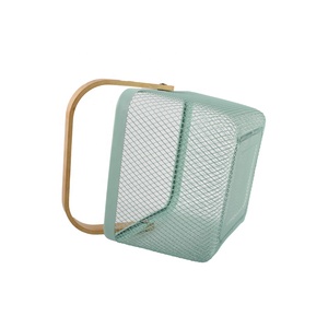Metal Mesh Steel Harvest <b>Basket</b>, <b>Square</b> Wire Garden <b>Basket</b> with Handle, Multi-Functional <b>Storage</b> Organizer - Product Image 6