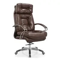 เก้าอี้สำนักงานหนังดีไซน์เนอร์,เก้าอี้ทำงานหนังดีไซน์ทันสมัยเก้าอี้เอนนอนได้สบายหรูหราเก้าอี้ผู้บริหารหมุนได้