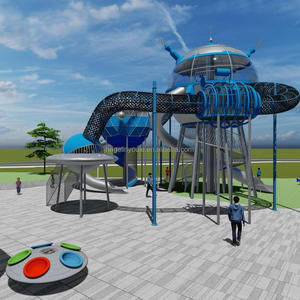 Juego de Parque Infantil de Madera con Temática Natural, Equipo de Juego al Aire Libre No Eléctrico para Parques, Complejos Turísticos y Campamentos - Product Image 2