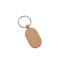 Cadeaux de bricolage personnalisés porte-clés faits à la main porte-clés en bois avec anneau fendu