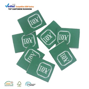 Il centro ad alta densità piega il fornitore di <span class=keywords><strong>etichette</strong></span> di tessitura 100% poliestere personalizzato il proprio Logo tessuto tessuto <span class=keywords><strong>etichette</strong></span> per i vestiti - Product Image 1