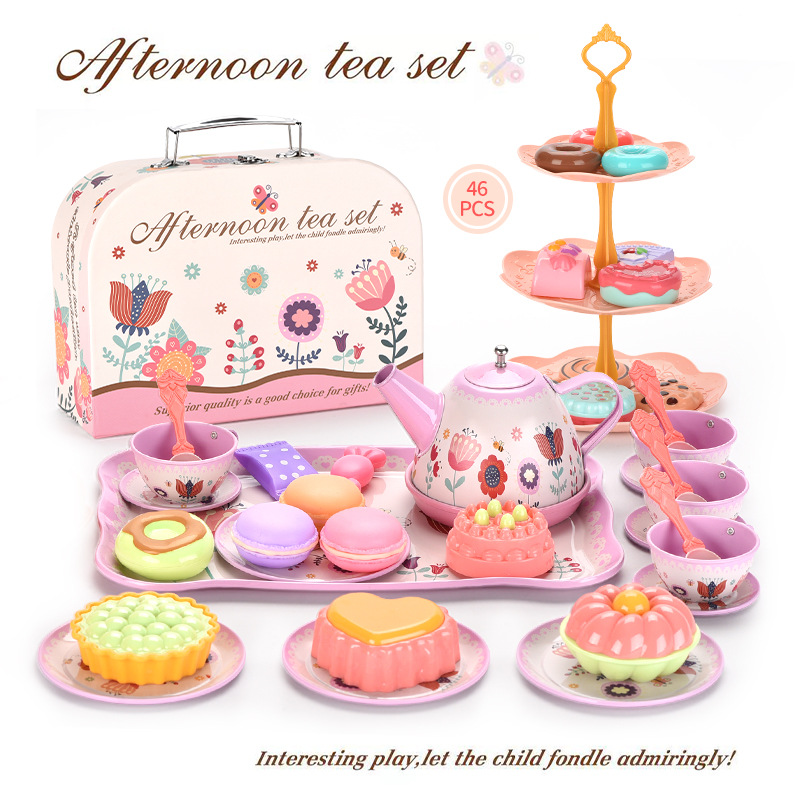 M8062 tinplate tea break afternoon tea-46pcs