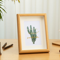 Cadre en bois massif sur mesure OEM/ODM, cadre flottant pour galerie d'art avec marque privée pour les marques de décoration artistique, vente en gros