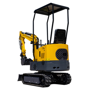 Mini-excavatrice compacte HT10 de 1 tonne, excavatrice hydraulique sur chenilles pour travaux agricoles, aménagement paysager et terrassement - Product Image 5