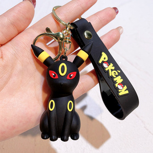 Nouveaux designs 2026 – Porte-clés de voiture mignon en forme de poupée 3D, pendentif de sac à dos, porte-clés de voiture en caoutchouc souple Pokémon de dessin animé - Product Image 2