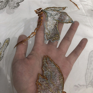 Tại chỗ nhiều màu sắc con chuồn chuồn thêu lưới váy sườn xám vải polyester mã hóa lưới bướm - Product Image 5