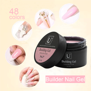 جيل بناء مرن 48 لونًا من مادة Hema Tpo علامة خاصة مشهورة منخفضة الحرارة عديم الرائحة من دون حرارة ، منشئ جل صلب لبناء من Hema - Product Image 5