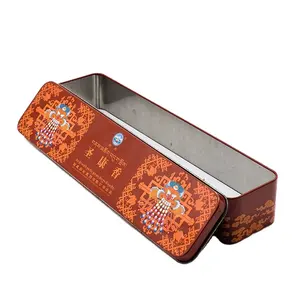 중국 공장 빈티지 맞춤형 양각 포장 직사각형 주석 상자