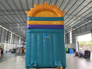 Phao trượt nước nhiệt đới thương mại, phao trượt nước khổng lồ, phao bơi, lâu đài phao có cầu trượt - Product Image 5