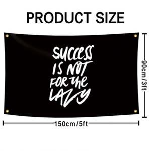 Fábrica al por mayor 3X5FT 90x150cm El éxito de la sublimación de tinte de tela Premium no es para las banderas perezosas - Product Image 3