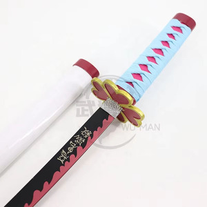 Espada Nichirin de <span class=keywords><strong>Shinobu</strong></span> Kocho, Hashira de los Insectos, Miniatura de 45 cm, No Afilada, para Cosplay y Decoración de Escritorio - Product Image 3