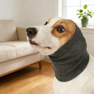 Gorro Calmante para Perros, Alivio de la Ansiedad, Envoltura para Orejas con Compresión Suave para la Sensibilidad al Ruido - Product Image 1