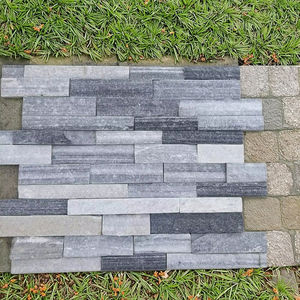 Produits adhésifs classiques <span class=keywords><strong>pierre</strong></span> naturelle 15*60 cm Design moderne <span class=keywords><strong>intérieur</strong></span> extérieur décoration murale couleur revêtements <span class=keywords><strong>pierre</strong></span> fendue - Product Image 1