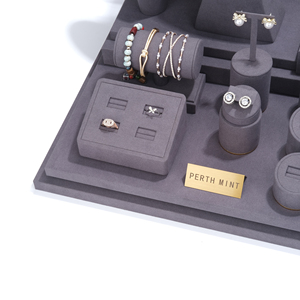 Fondo fotográfico, estatua impresa personalizada, juego de exhibición de joyería de mesa, Bustos, <span class=keywords><strong>tienda</strong></span> de cuero de ante negro, soportes de exhibición de joyería - Product Image 5