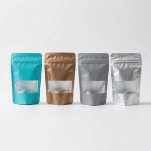 Wholesale <b>and</b> Retail Minimum Quantity Window <b>Design</b> logo Size Food <b>Packaging</b> Kraft Paper Bag - Product Image 2