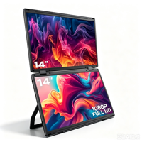 Nouveauté M4 IPS 15,6 pouces 1080P LCD Ordinateur portable ultra-fin Triple écran extensible Plug-and-Play Sans pilote requis Bureau professionnel