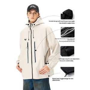 Izexx stile montano Trendy giacca da esterno con cappuccio riflettente da uomo <span class=keywords><strong>abbigliamento</strong></span> Casual in tela per escursioni in campeggio invernale - Product Image 3