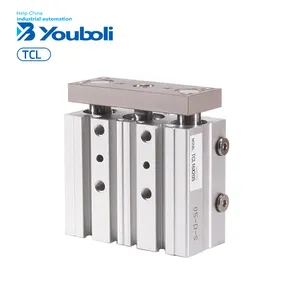 YBL TCL Compact 3 Shaft Neumático Estándar Cilindro de aire Varilla de guía Cilindro de pistón de aire YBL