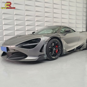 ชุดแต่งคาร์บอนไฟเบอร์แบบดราย CF สำหรับกันชนหน้ารุ่น R Style พร้อมครีบกันชนหน้าแบบด้าน สำหรับรถ Mclaren 720S - Product Image 6