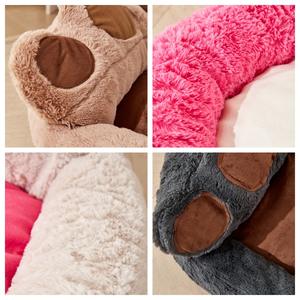 Grenzüberschreitend Beliebtes Katzen- & Hundebett Höhle Verdickt Rutschfest Abnehmbar Waschbar Pfotenförmig Premium Weich Plüsch Box - Product Image 4