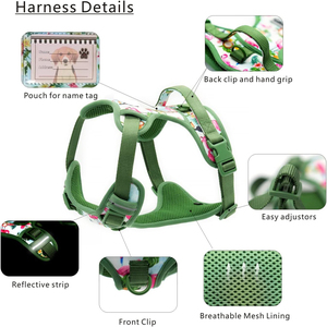 Conjunto de Collar, Correa y Arnés Ajustable para Perro, Diseño Lindo, Venta al por Mayor de Fábrica, Collar Resistente para Cachorros - Product Image 2