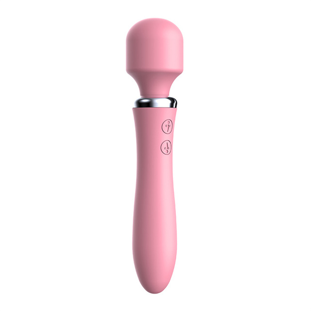 Silicone Vibrator with Powerful Clitoral Nipple Massager and Artificial Penis Design for Women