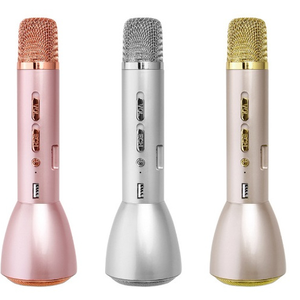 ใหม่คาราโอเกะไมโครโฟนไร้สายลำโพงแบบพกพาไมโครโฟน - Product Image 1