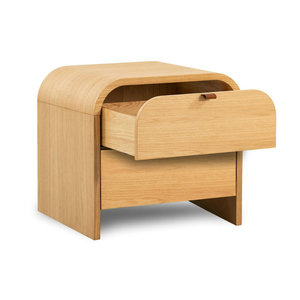 Fabrikpreis Luxuriöser Moderner <span class=keywords><strong>Cirq</strong></span> Nachttisch Europäisches Design Massivholz Eiche Aufbewahrung Langlebiger Beistelltisch für Schlafzimmer Zuhause Hotel - Product Image 4