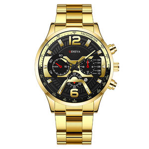 Men's <b>Digital</b> Marker Wristwatch, Stylish <b>Calendar</b> Stainless Steel Quartz Watch - Product Image 1