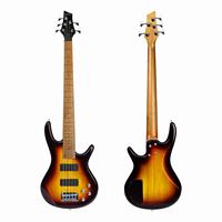 Deviser Factory 5-String 24 Fret Steel Round Frets Electric Bass Guitar for Music Store