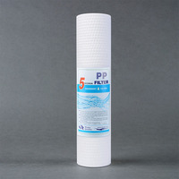Cartouche filtrante à sédiments en PP pour osmose inverse, 5 microns, 10 pouces, filée par soufflage à chaud, pour traitement de l'eau - Vente en gros