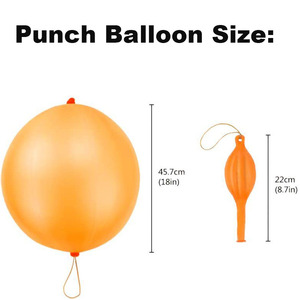 Ballons à poinçonner en latex de 18 pouces <span class=keywords><strong>pour</strong></span> cadeaux de fête, vente en gros, logo personnalisé, impression de logo personnalisée - Product Image 6
