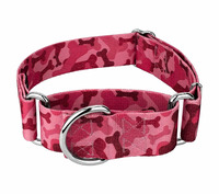 Oferta Especial: Collar Martingale Personalizado de Nylon Sólido para Perro, Ajustable, Acolchado, Duradero, de 1.5 Pulgadas, para Entrenamiento de Mascotas