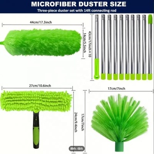 Produits ménagers HYRA, plumeau <span class=keywords><strong>à</strong></span> long manche en microfibre pour nettoyer les étagères, les murs et les fenêtres - Product Image 6
